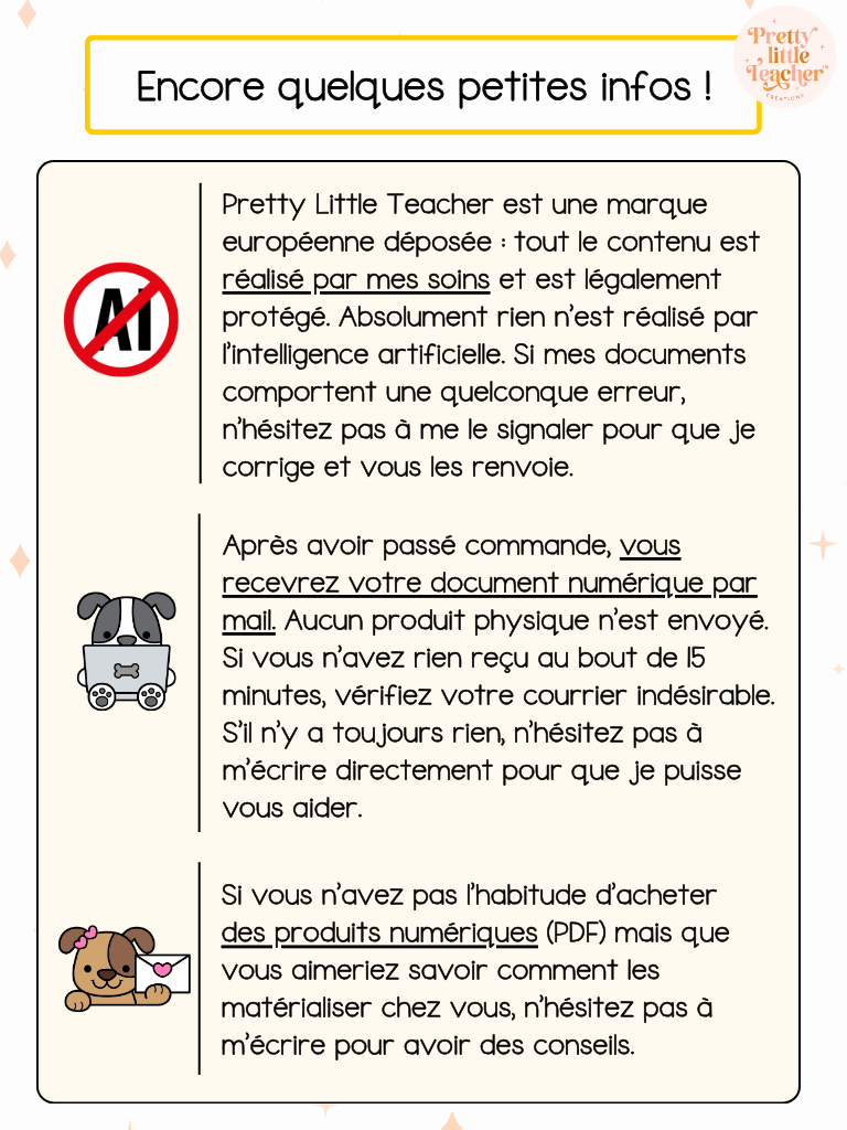 Les consignes en images - pictogrammes