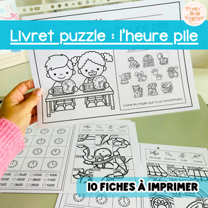 Livret puzzle : l'heure pile