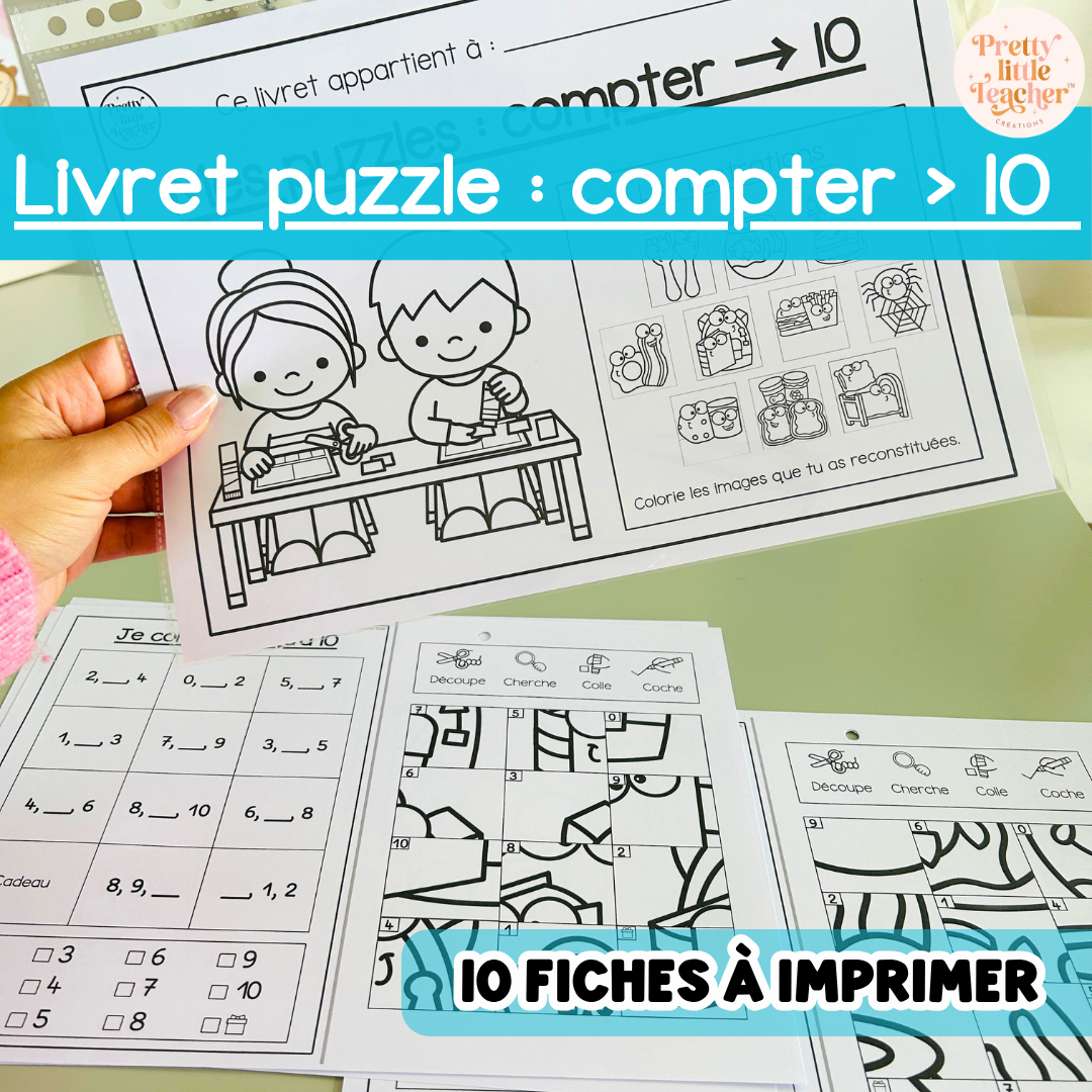 Livret puzzle : compter → 10