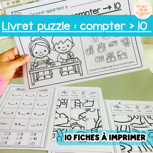 Livret puzzle : compter → 10