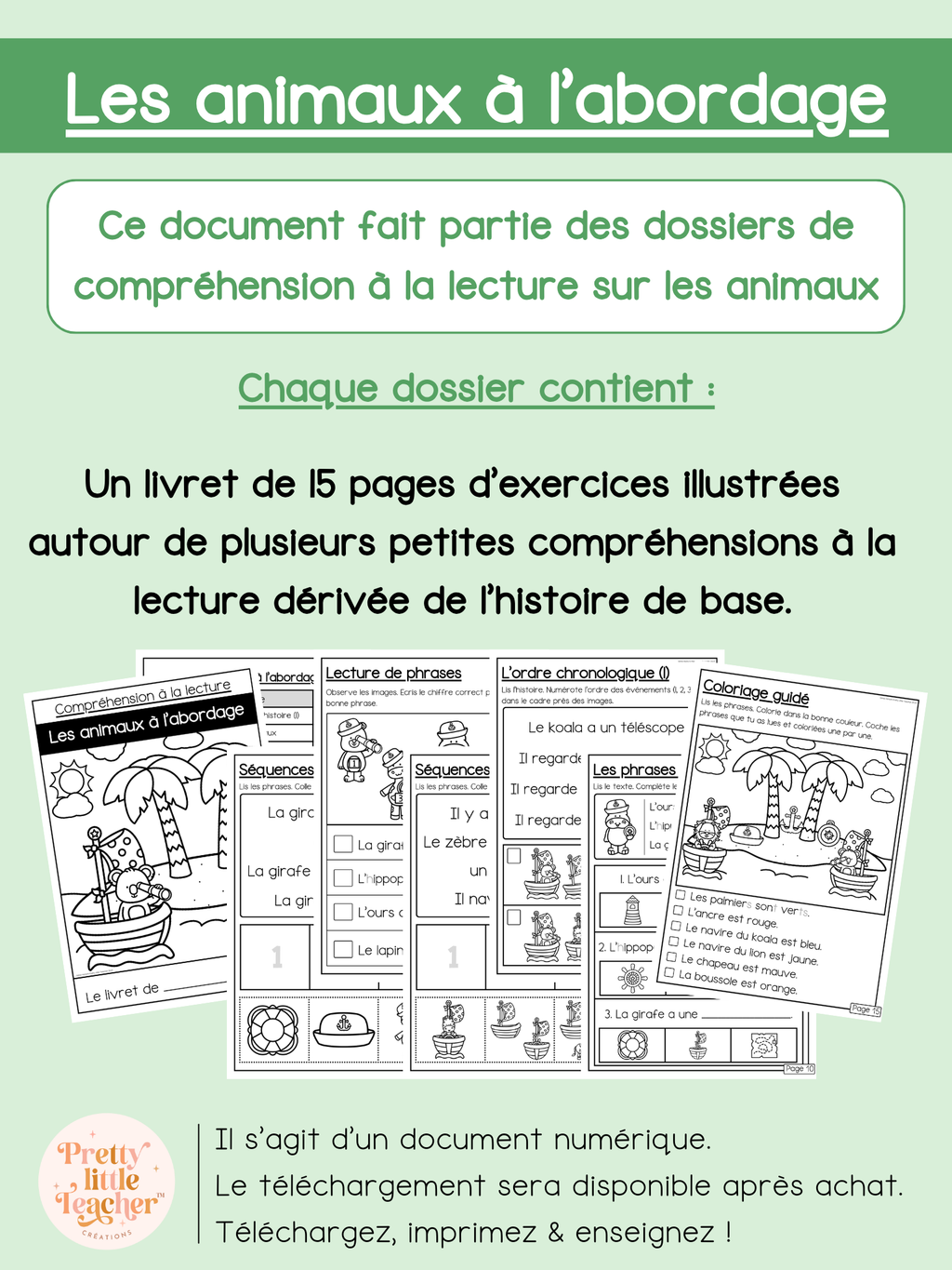 Les animaux à l'abordage (lecture)