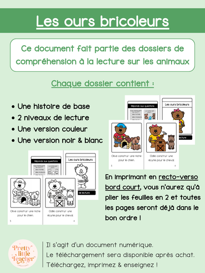 Les ours bricoleurs (lecture)