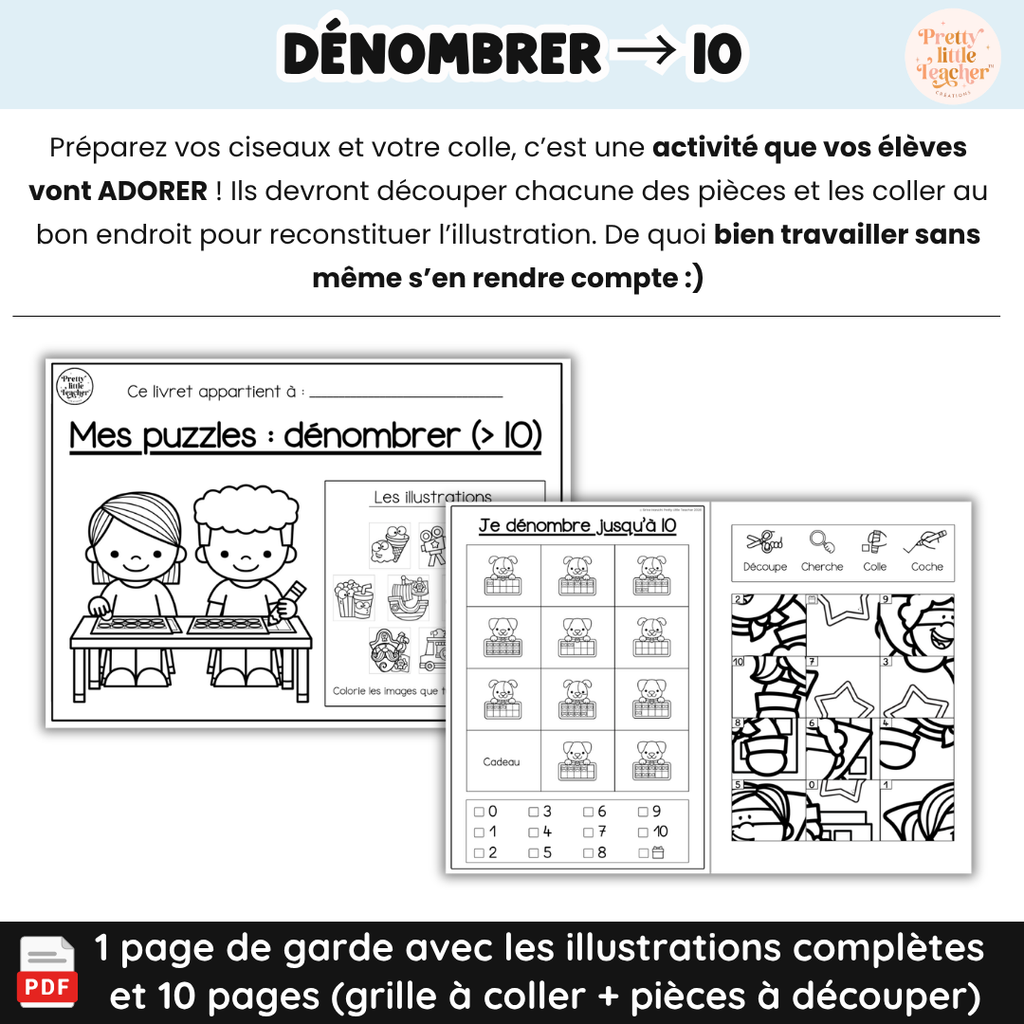 Livret puzzle : dénombrer → 10