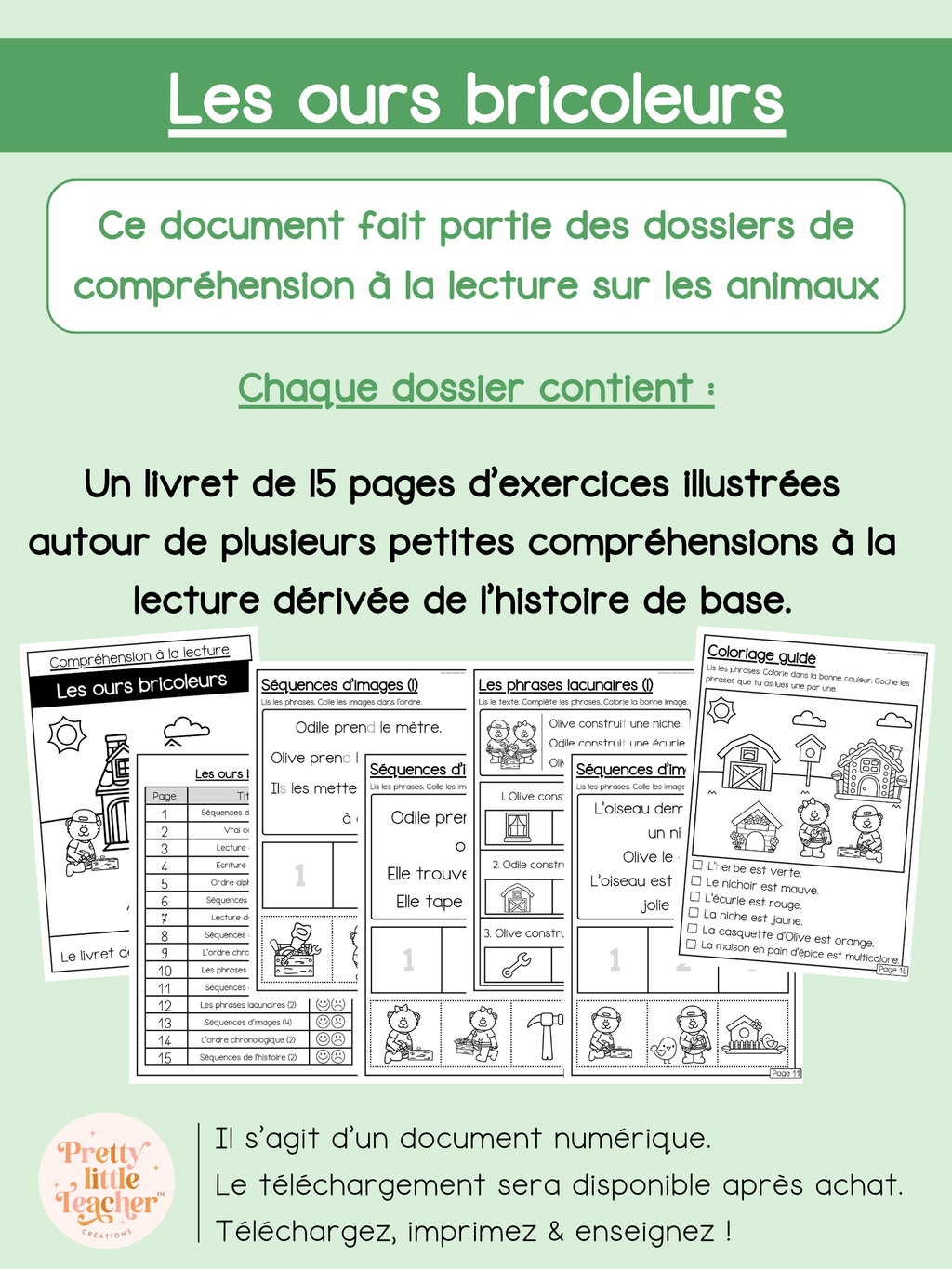 Les ours bricoleurs (lecture)