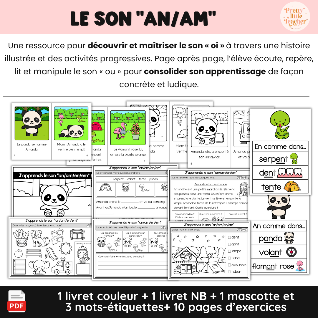 Le son an/am/en/em (lecture + exercices)