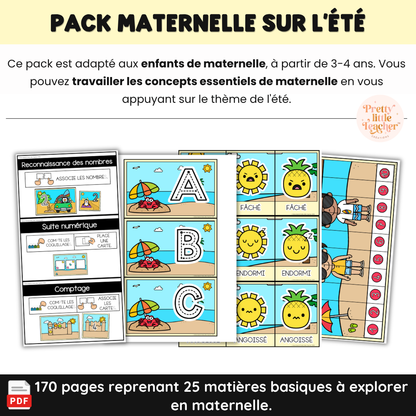 Pack Maternelle sur l'été