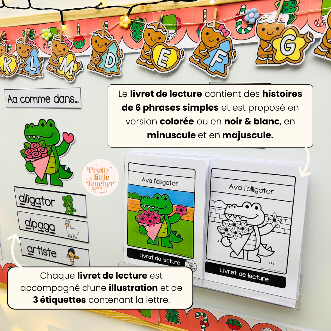 Pack Alphabet pour les petits lecteurs : 29 livrets de lecture + exercices (PDF)