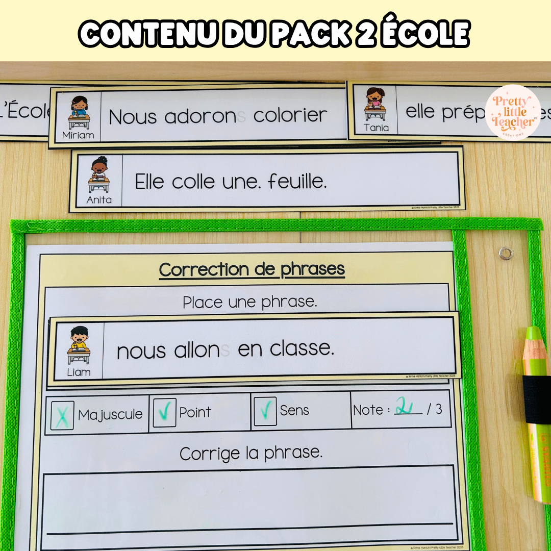 Tous les Packs 2 Français pour toute l'année