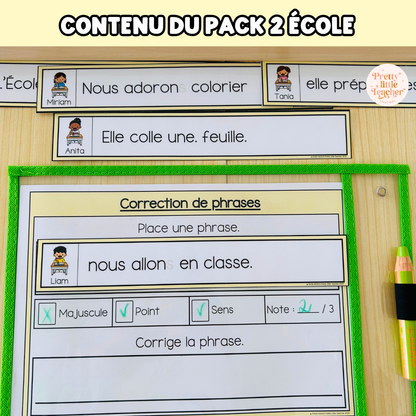 Tous les Packs 2 Français pour toute l'année