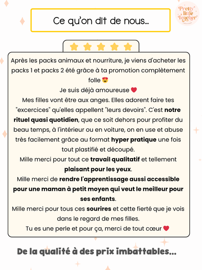 Pack 2 Français sur l'école