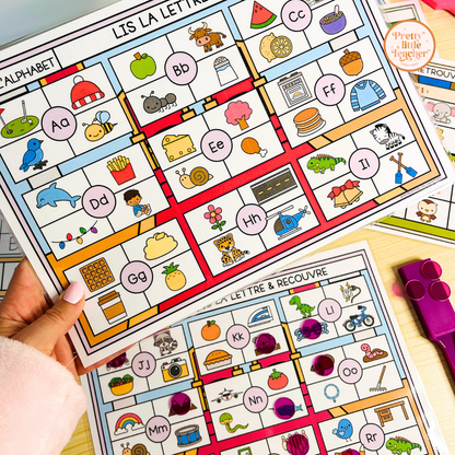 Pack d'activités sur l'alphabet : écriture des lettres et son initial