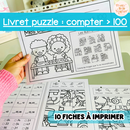 Livret puzzle : compter → 100
