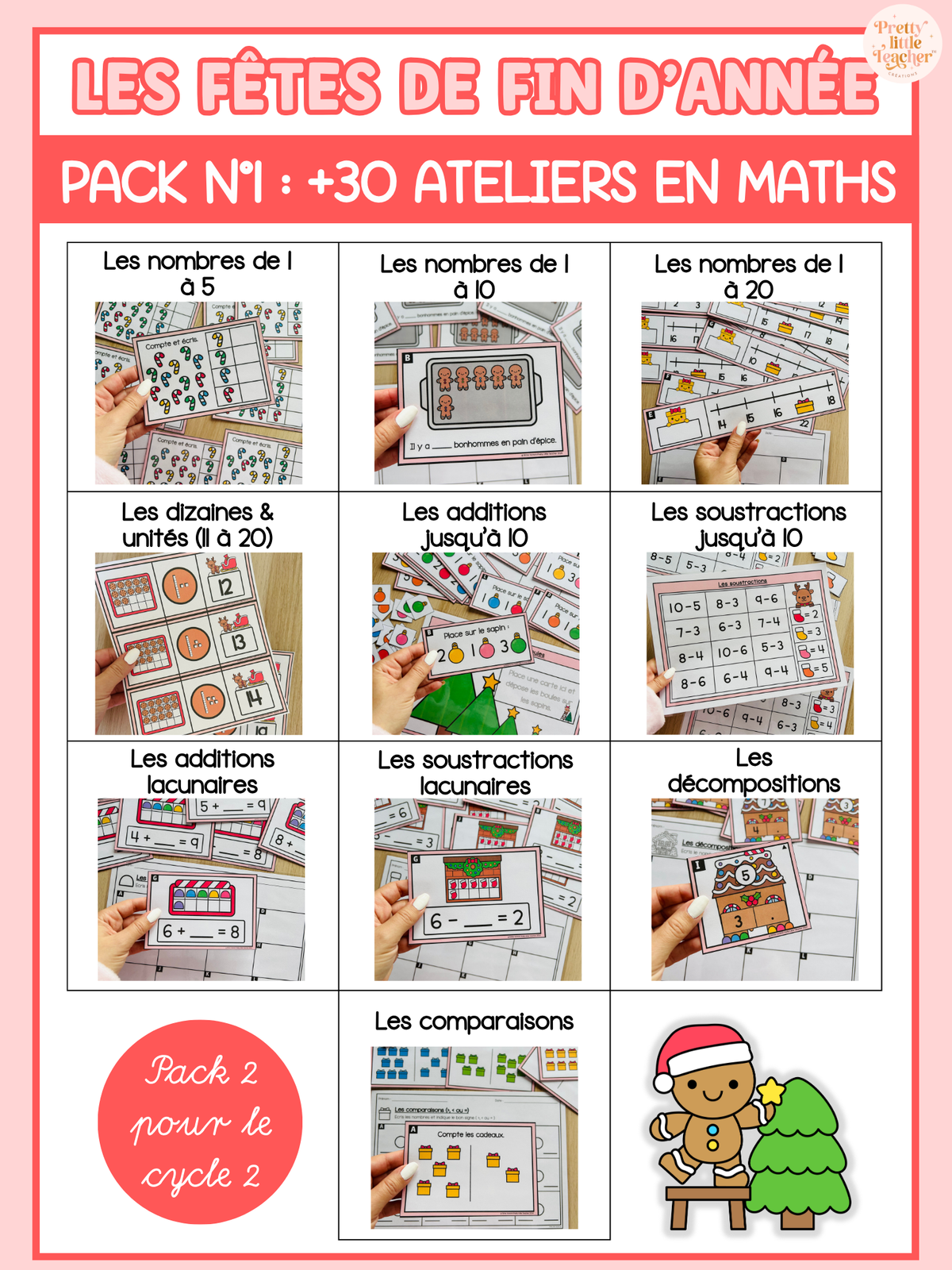 Pack 1 de Mathématique sur les fêtes de fin d'année