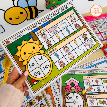 Pack d'activités sur l'alphabet : écriture des lettres et son initial