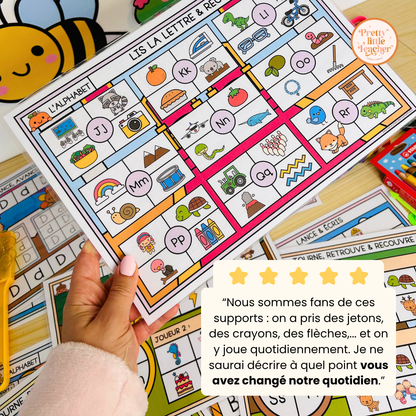 Pack d'activités sur l'alphabet : écriture des lettres et son initial