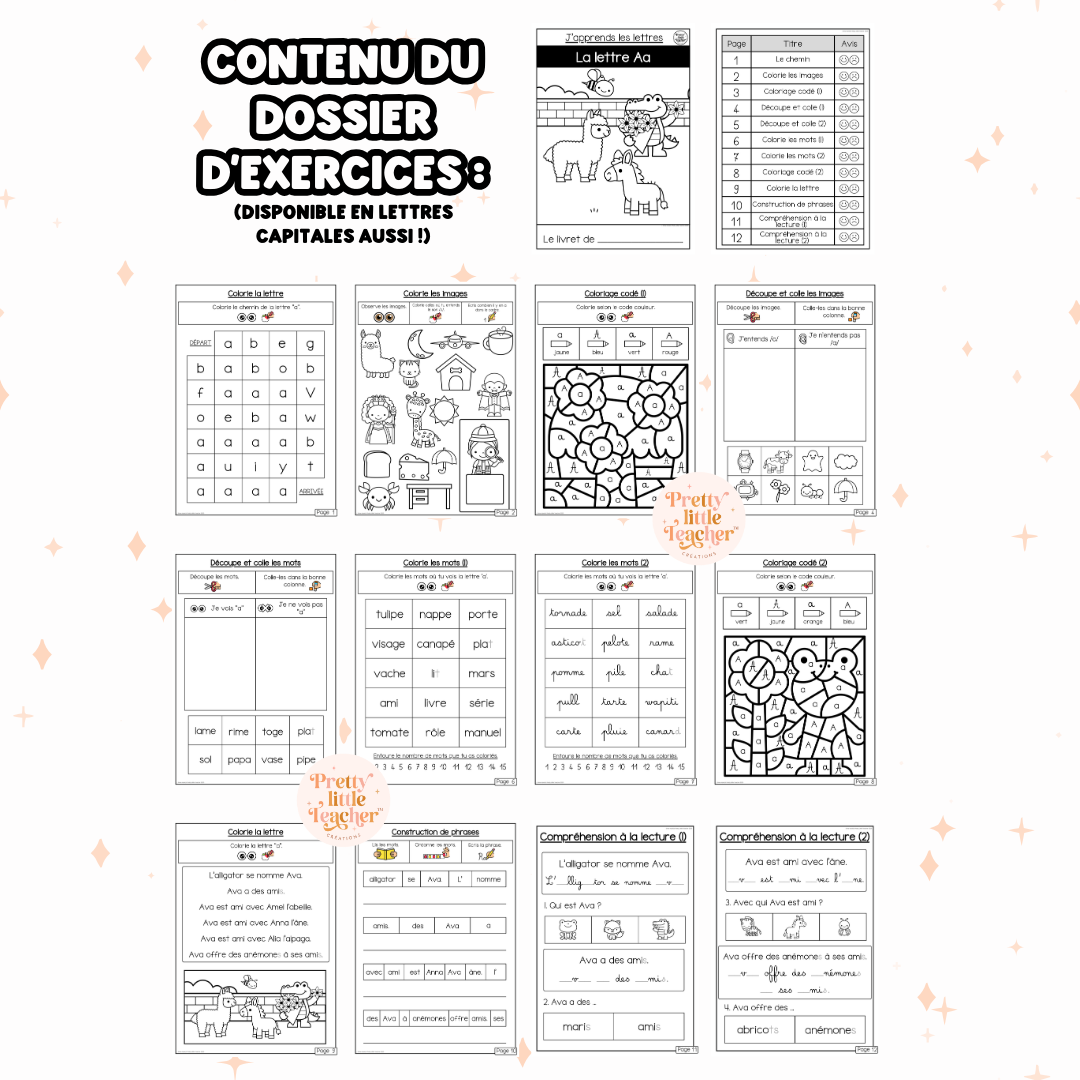 Pack Alphabet pour les petits lecteurs : 29 livrets de lecture + exercices (PDF)