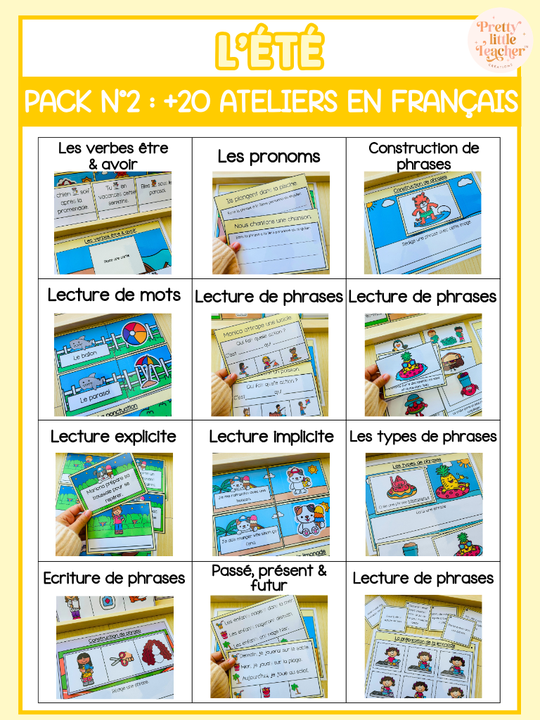 Pack 2 Français sur l'été