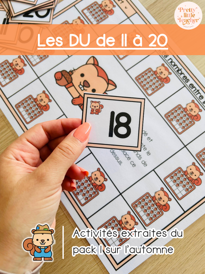 Les dizaines et unités de 11 à 20 (3x)
