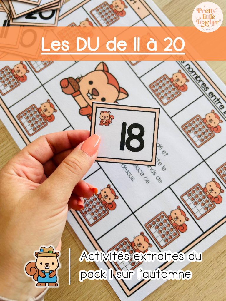 Les dizaines et unités de 11 à 20 (3x)
