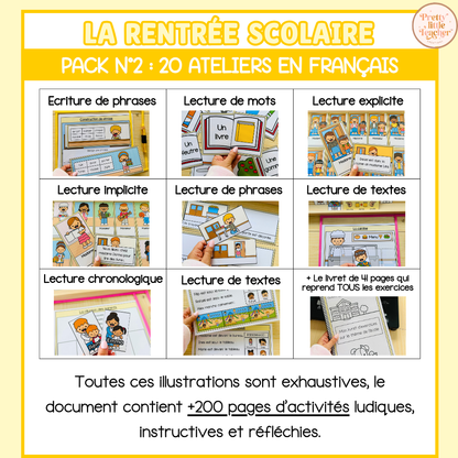 Pack 2 Français sur l'école