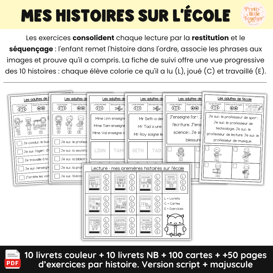 Pack Lecture : Mes premières histoires sur l'école