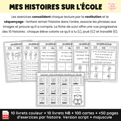 Pack Lecture : Mes premières histoires sur l'école