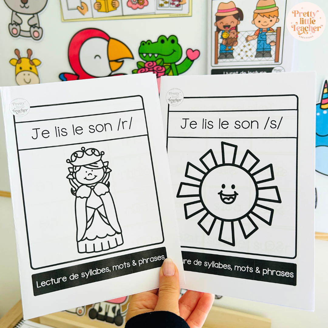 Apprendre à lire les syllabes, mots et phrases (18 livrets de sons simples)