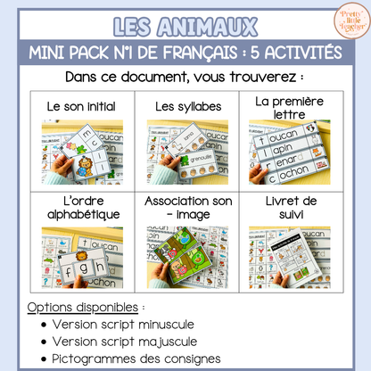 Tous les Mini Packs 1 Français pour toute l'année