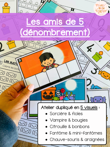 Dénombrer jusqu'à 5, les amis de 5 (5x)