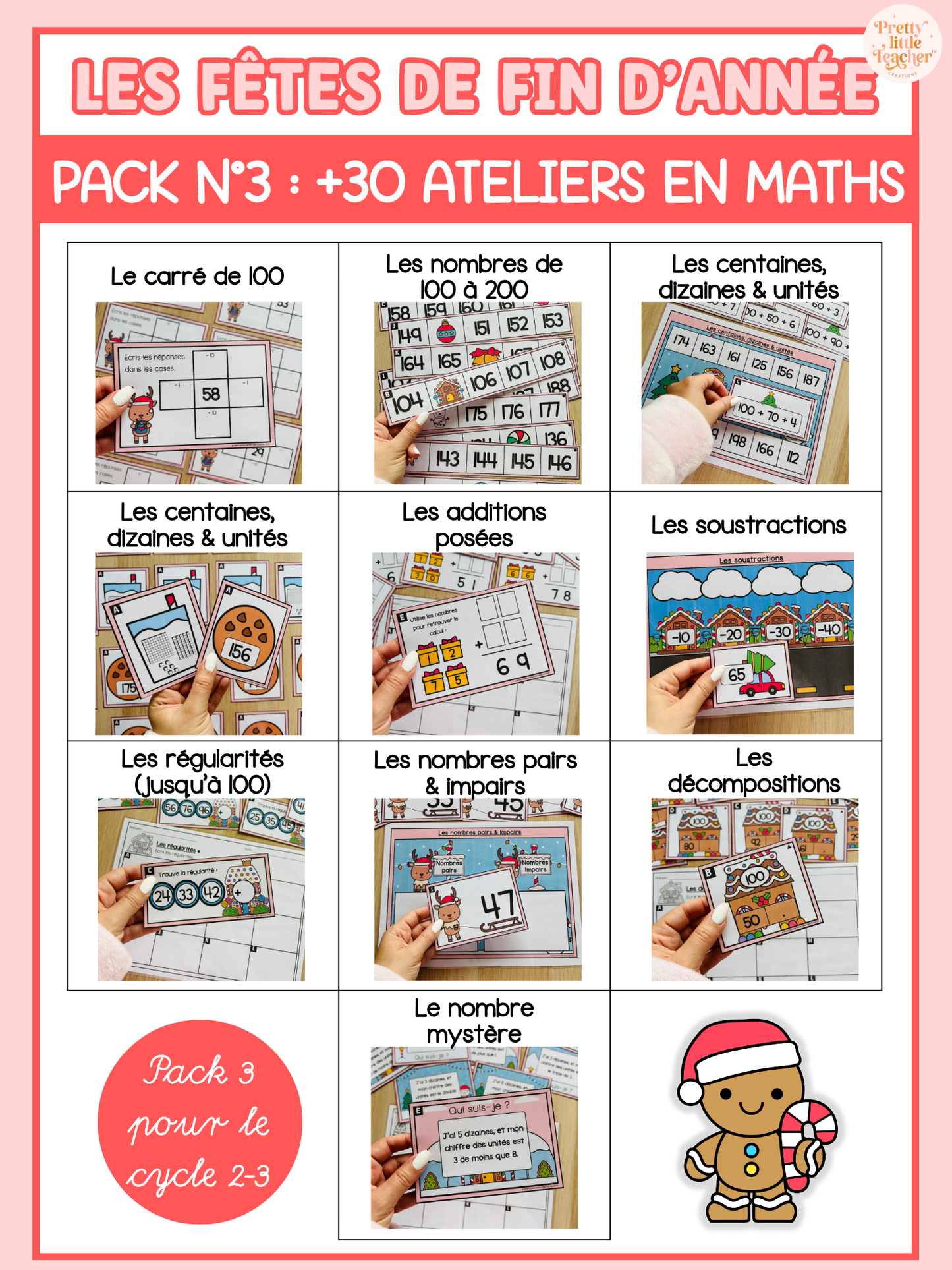 Pack 3 de Mathématique sur les fêtes de fin d'année