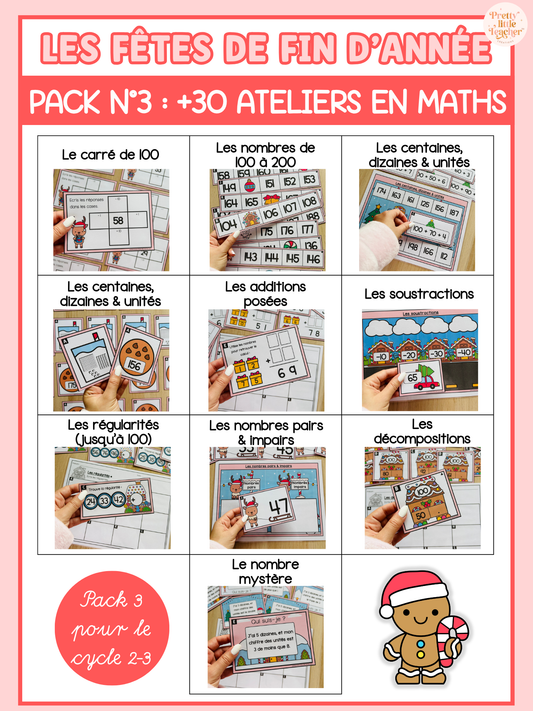 Pack 3 de Mathématique sur les fêtes de fin d'année