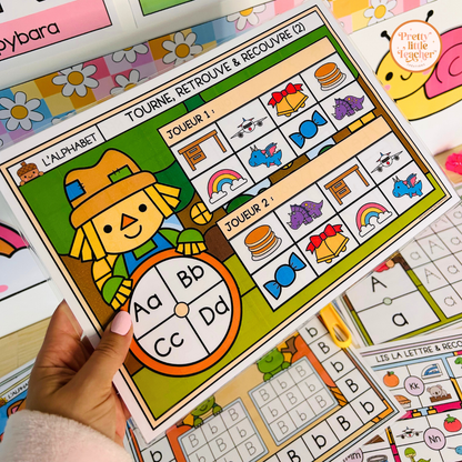 Pack d'activités sur l'alphabet : écriture des lettres et son initial