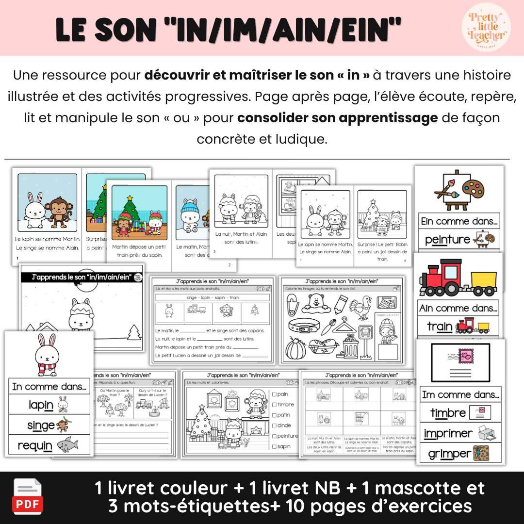 Le son “in/im/ain/ein” (lecture + exercices)