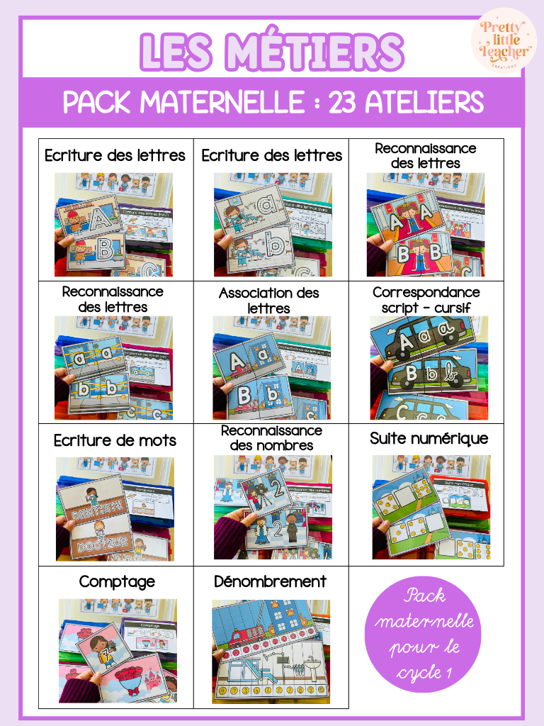 Pack Maternelle sur les métiers