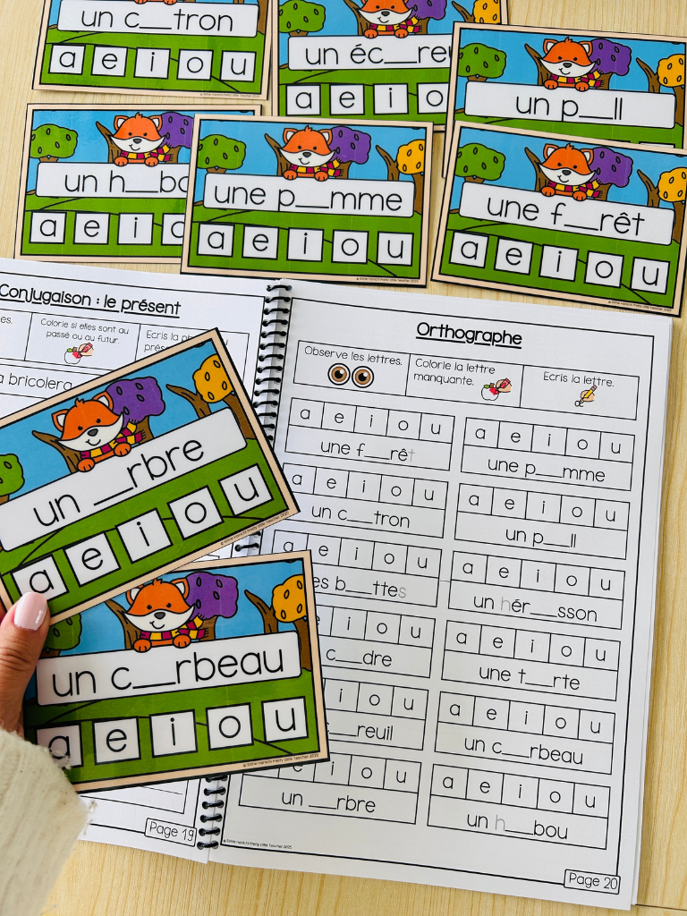 Pack 2 Français sur l'automne