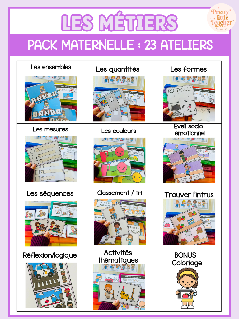 Pack Maternelle sur les métiers