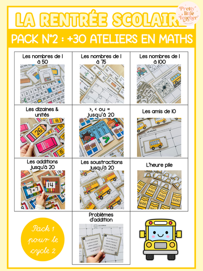 Pack 2 Mathématiques pour toute l'année