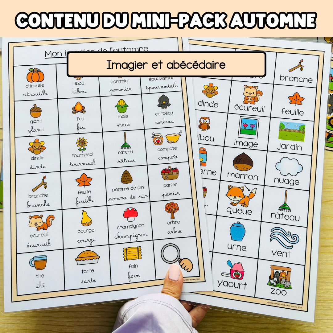 Tous les Mini Packs 1 Français pour toute l'année