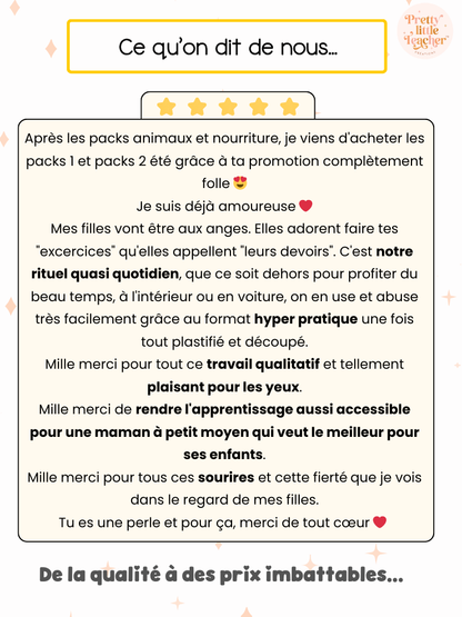 Pack 2 Français sur l'alimentation