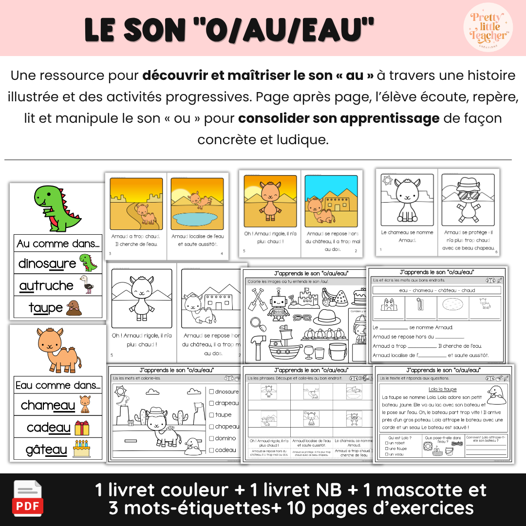 Le son “o/au/eau" (lecture + exercices)