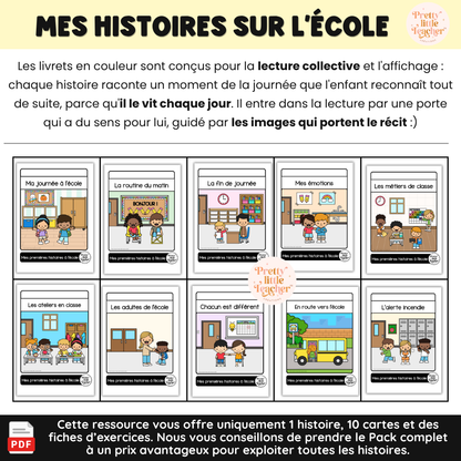 Lecture : Ma journée à l'école