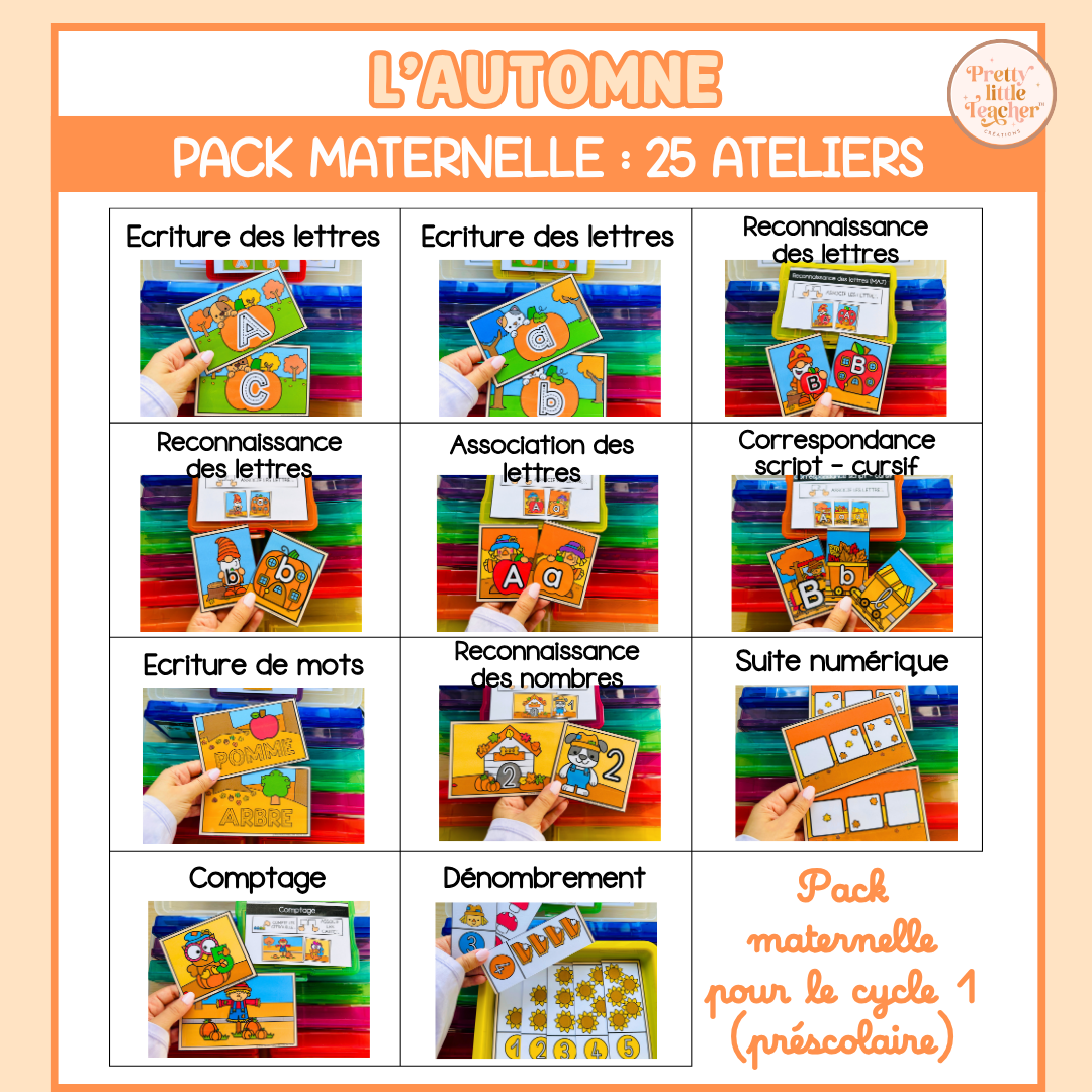Tous les Packs Maternelle pour toute l'année