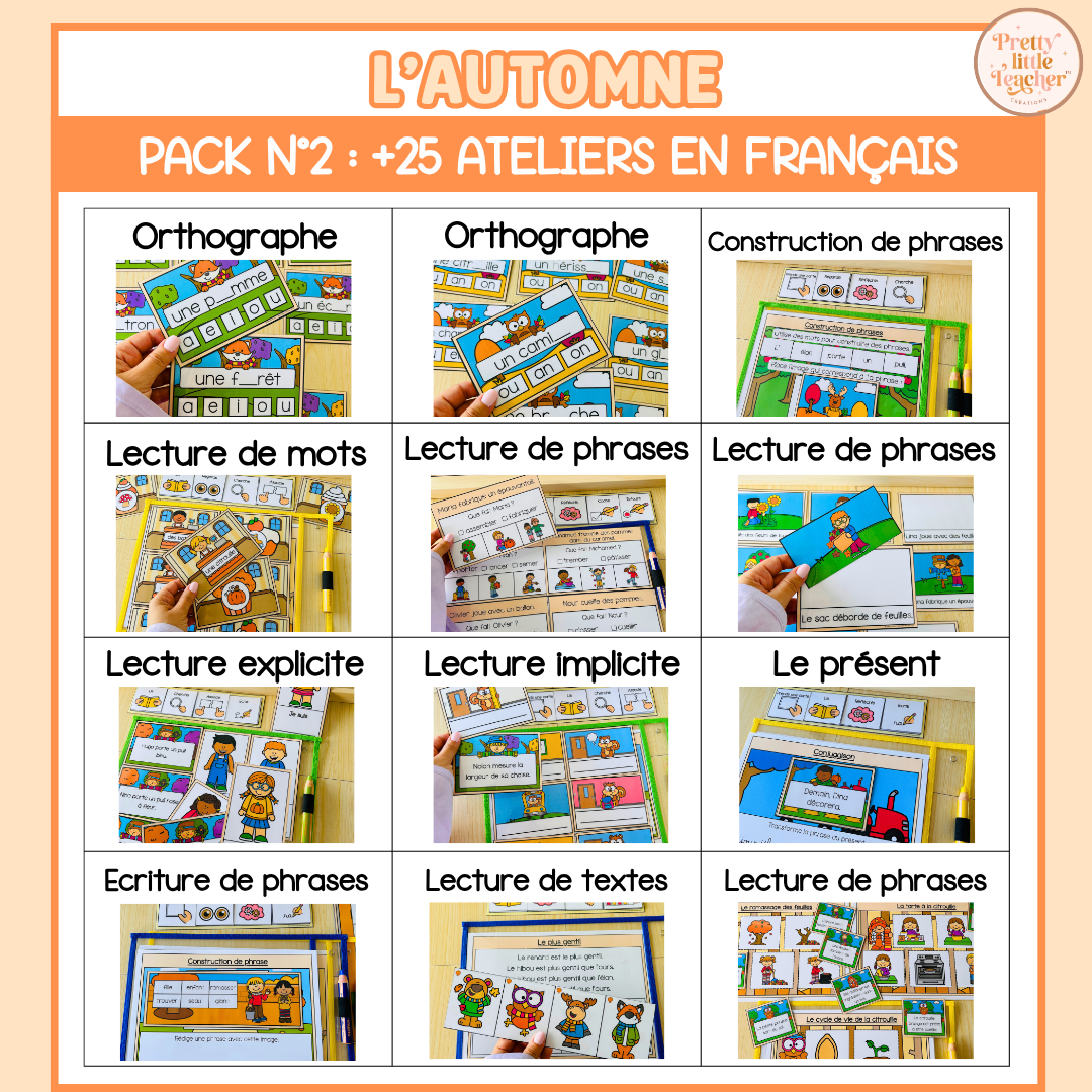 Tous les Packs 2 Français pour toute l'année