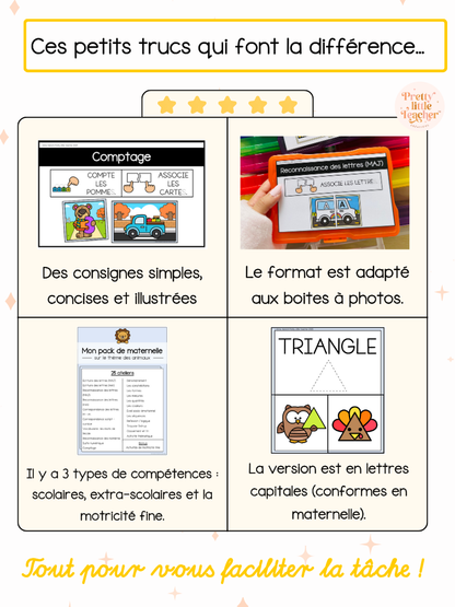 Pack Maternelle sur les animaux