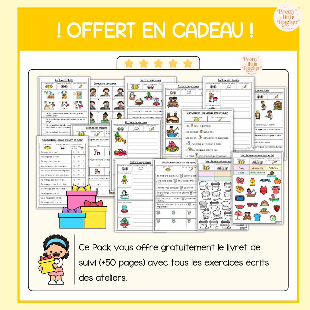 Pack 2 Français sur l'été