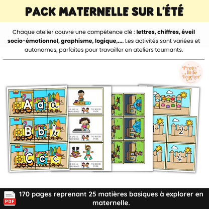 Pack Maternelle sur l'été