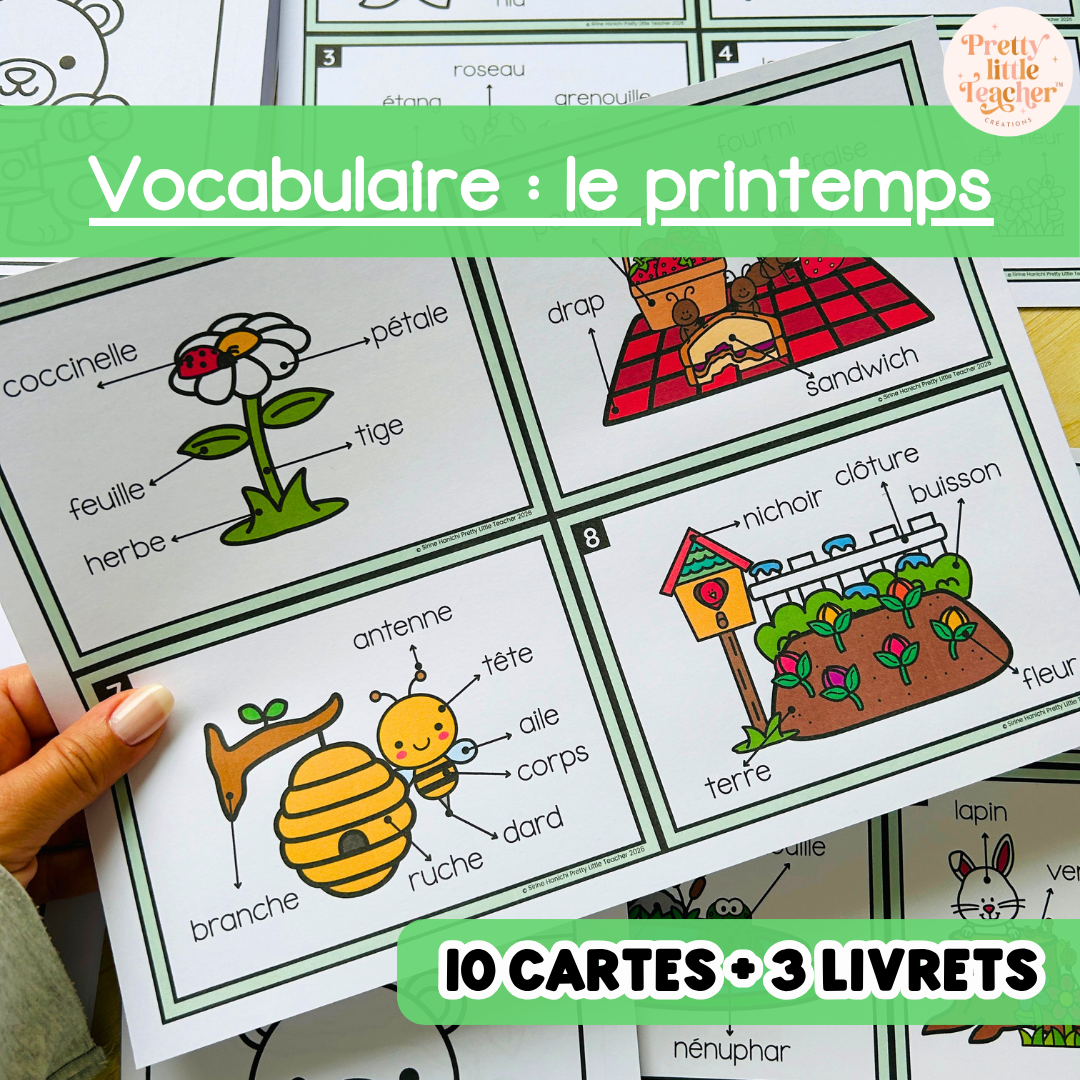Activités de vocabulaire sur le thème du printemps