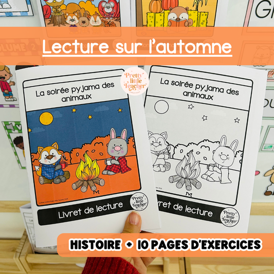 Lecture : la soirée pyjama des animaux (automne)