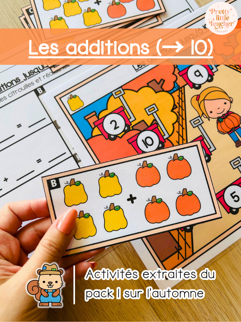 Les additions jusqu'à 10 (3x)