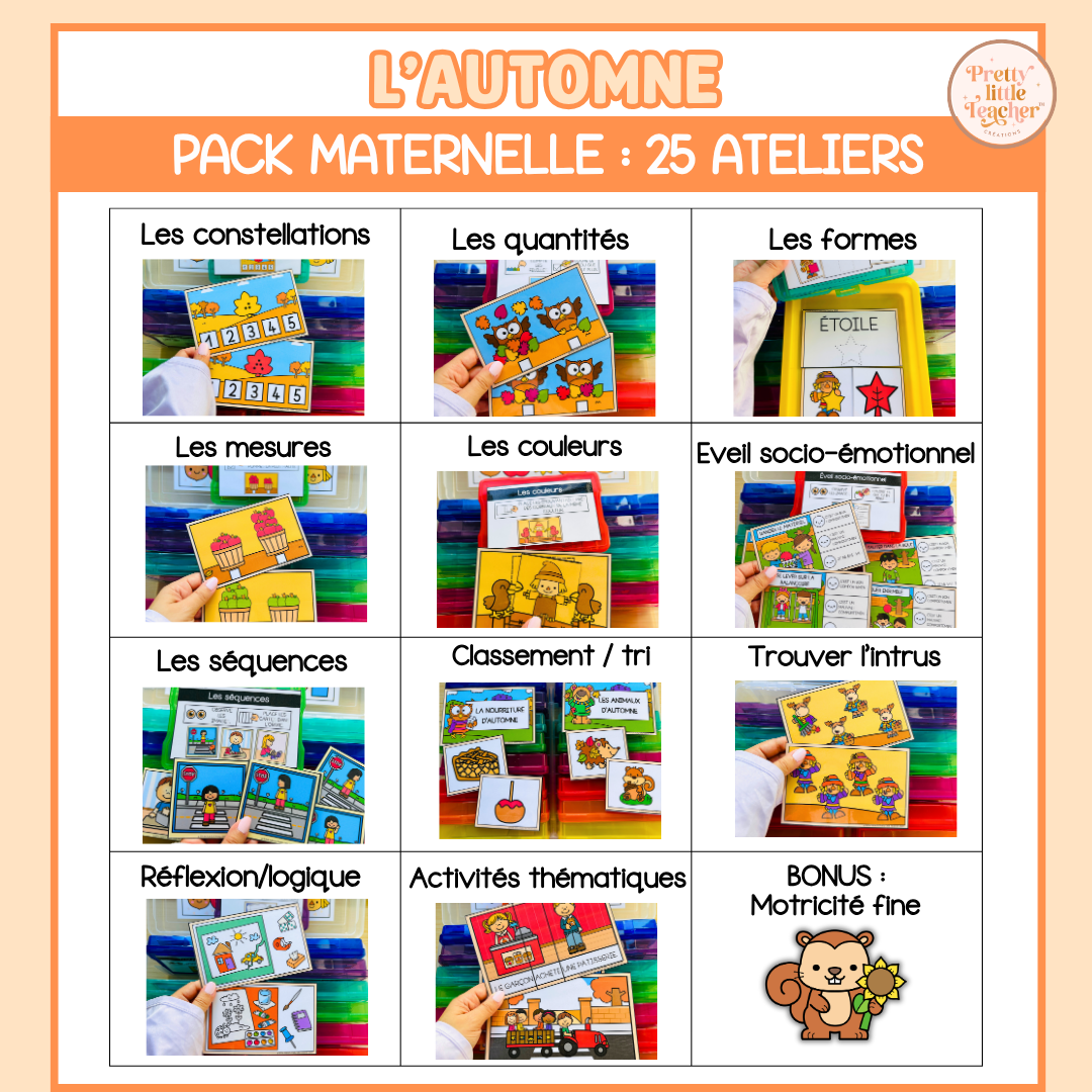 Tous les Packs Maternelle pour toute l'année